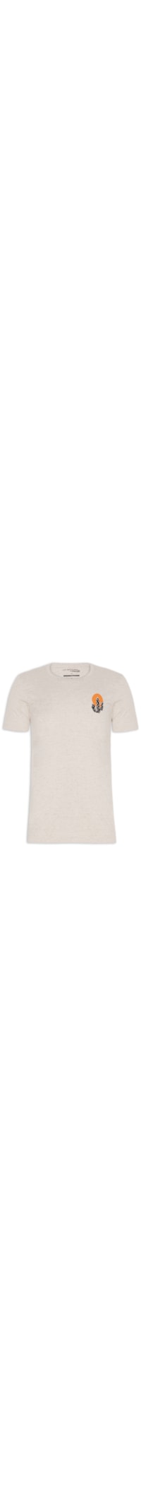 Camiseta Masculina Collab Mocotó Cacto Mini - Bege