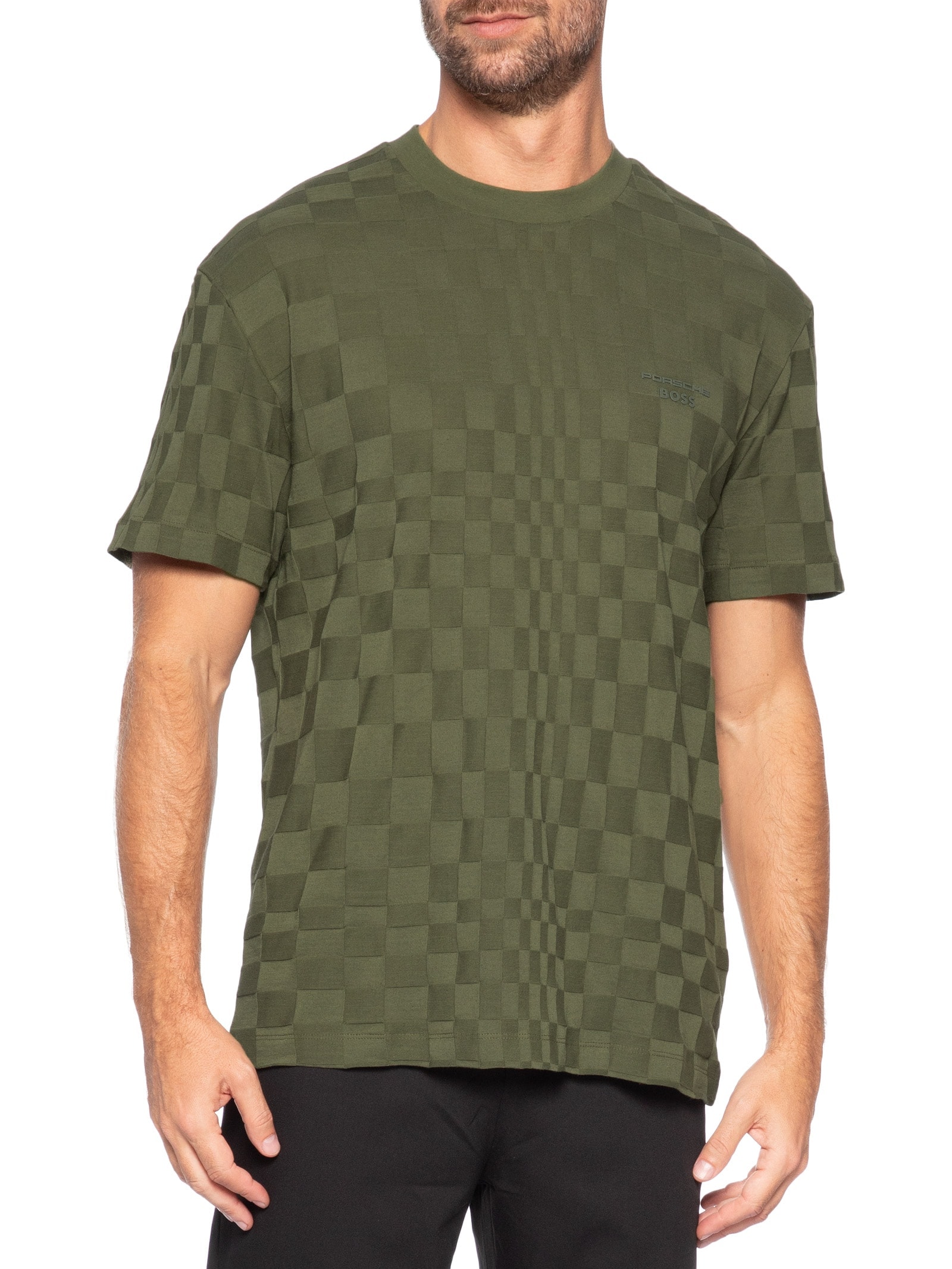 Camiseta Masculina Collab Porsche Ts Spirit 70 Jacq Verde Boss