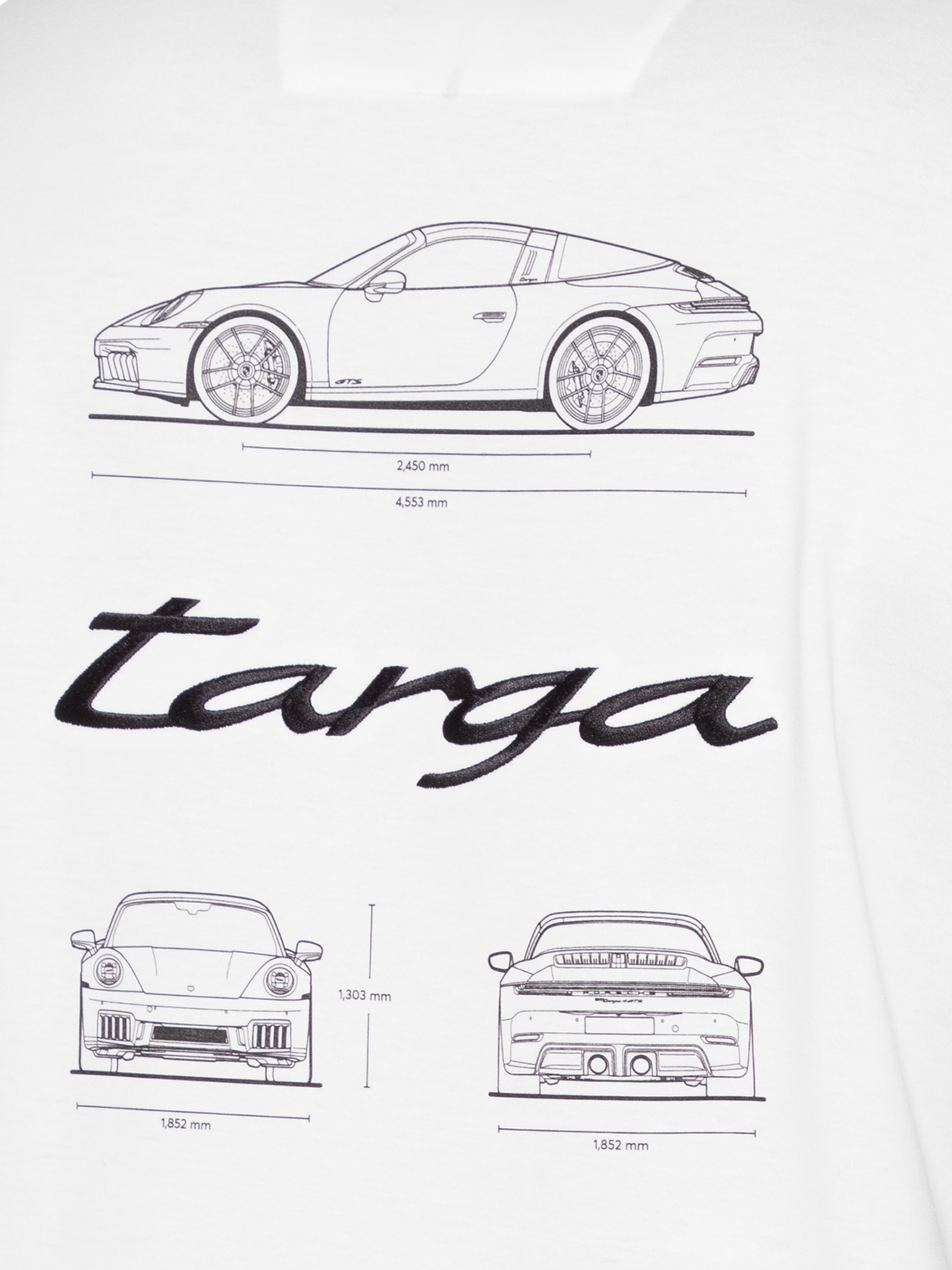 Camiseta Masculina Collab Porshe C Thompson 01 Branco Boss