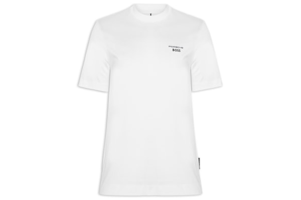 Camiseta Masculina Collab Porshe C Thompson 01 - Branco