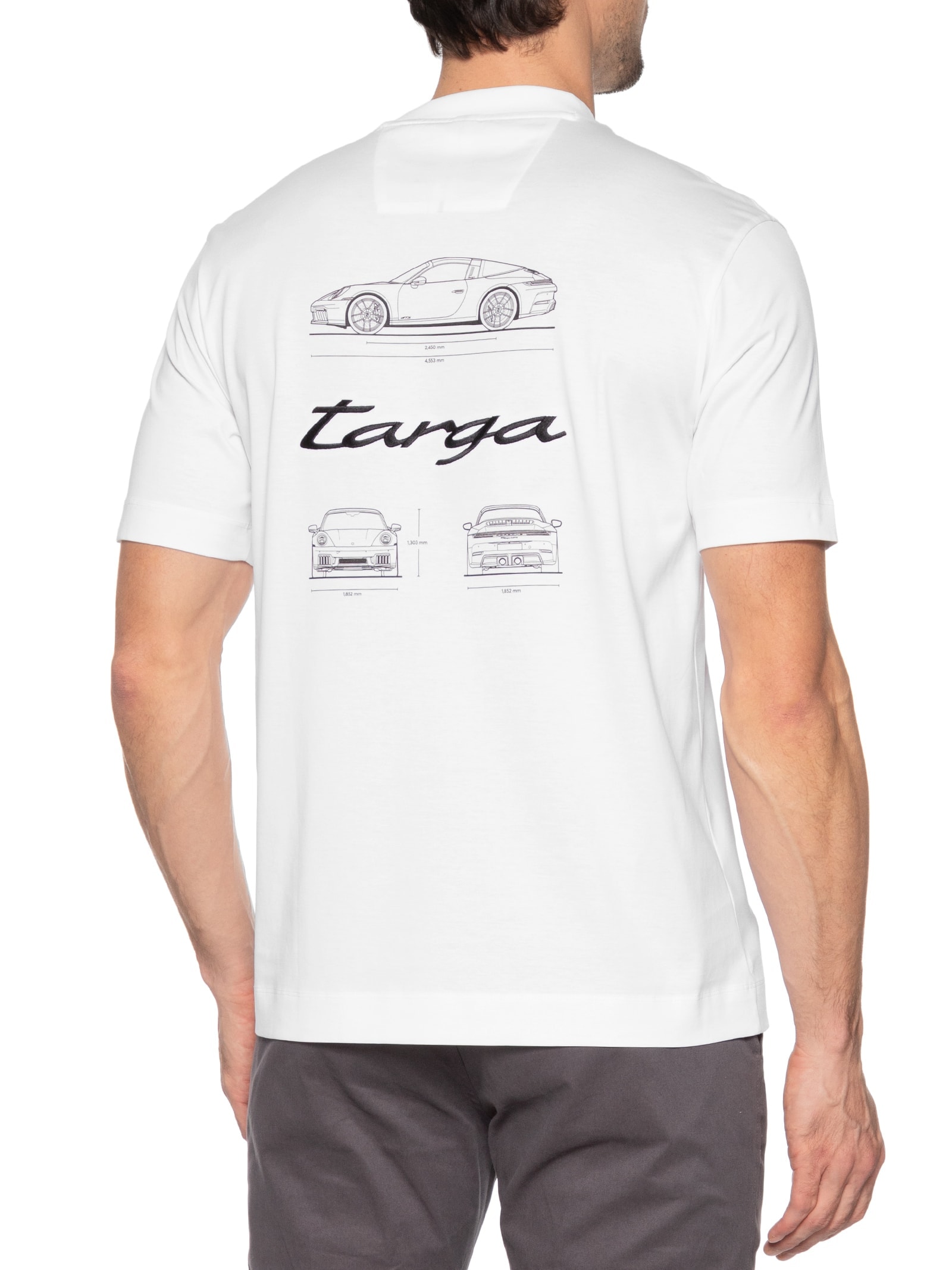 Camiseta Masculina Collab Porshe C Thompson 01 Branco Boss