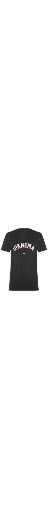 Camiseta Masculina College Ipanema Manga Curta - Preto