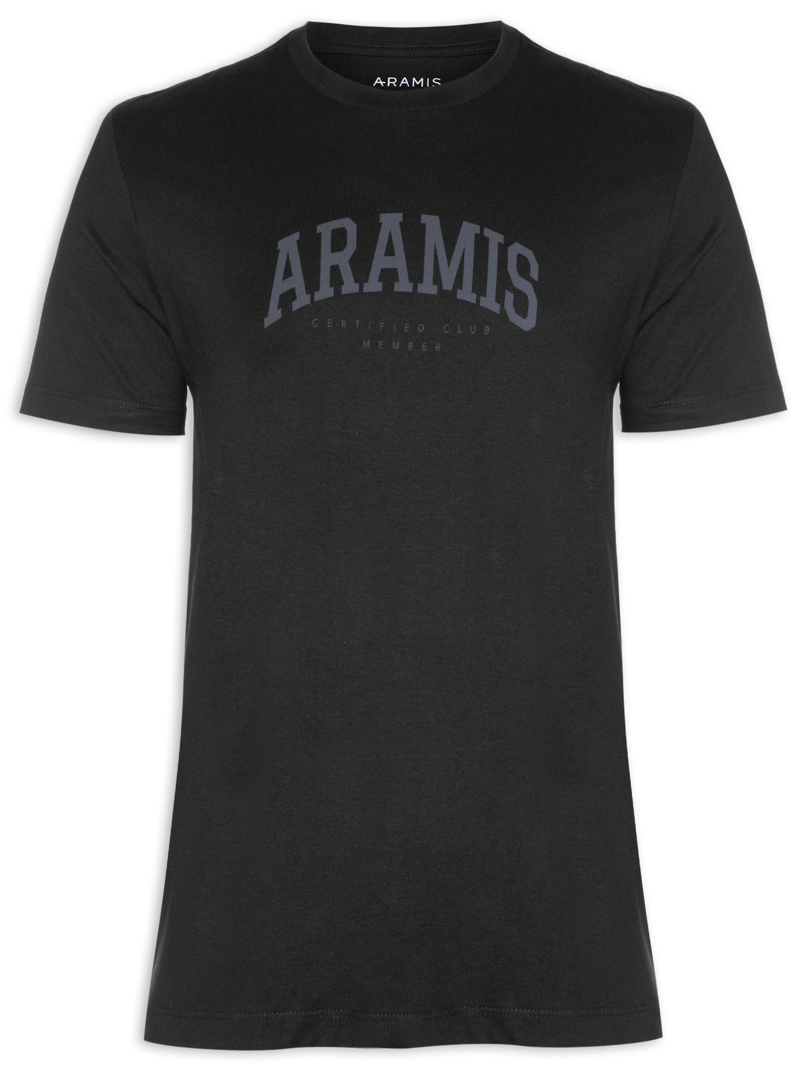 Camiseta Masculina College Preto Aramis