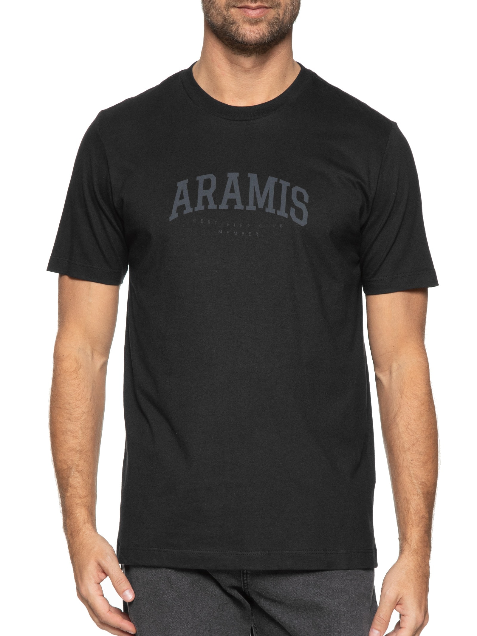 Camiseta Masculina College Preto Aramis
