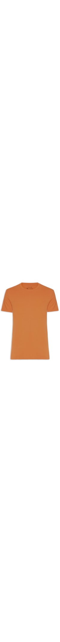 Camiseta Masculina Color Cotton Manga Curta - Laranja