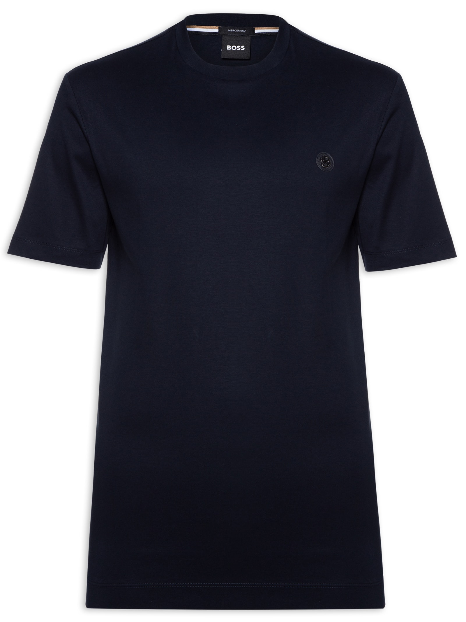 Camiseta Masculina com Aplique C Taut 01 Azul Boss