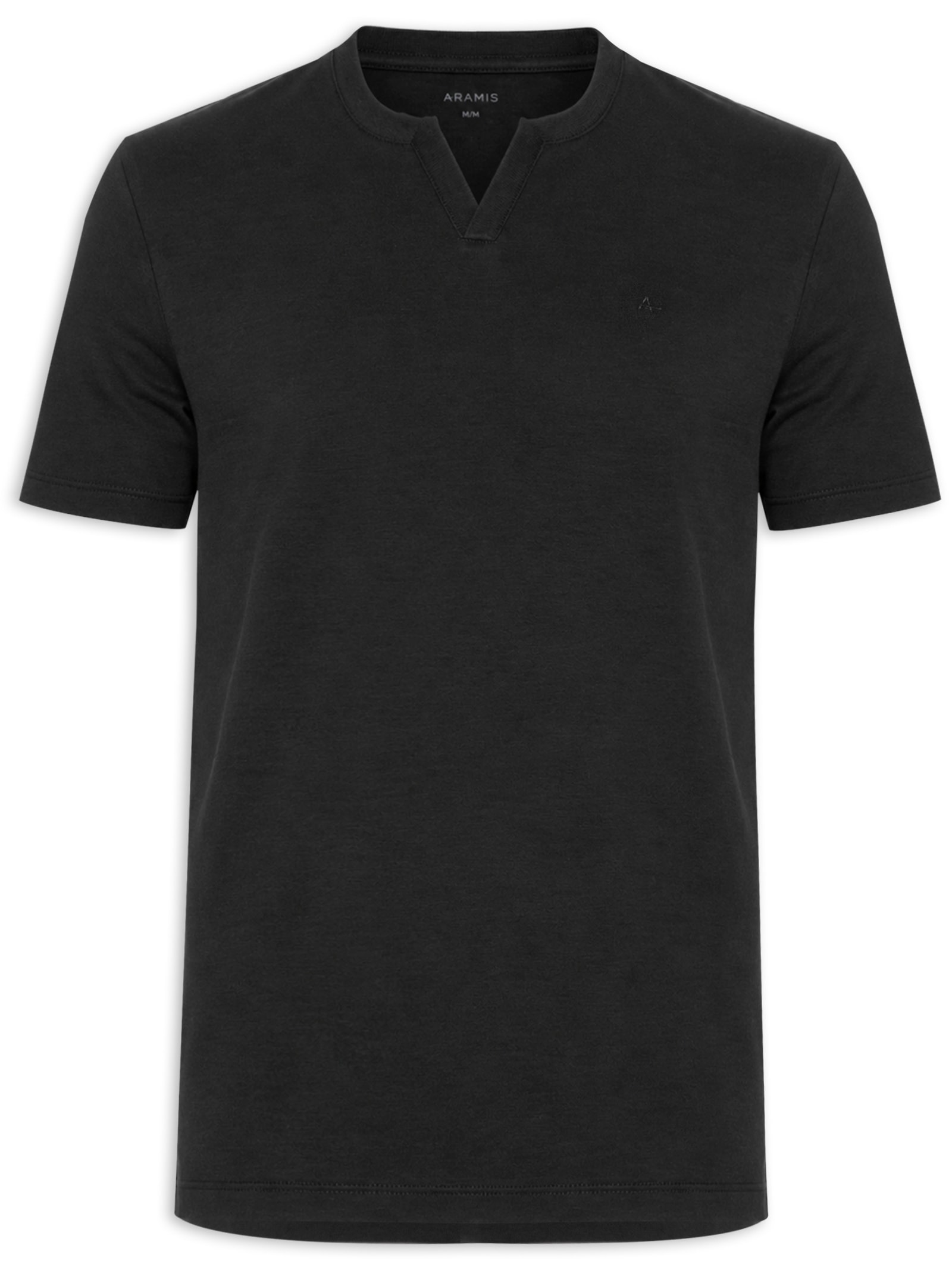 Camiseta Masculina Com Detalhe – Preto Aramis