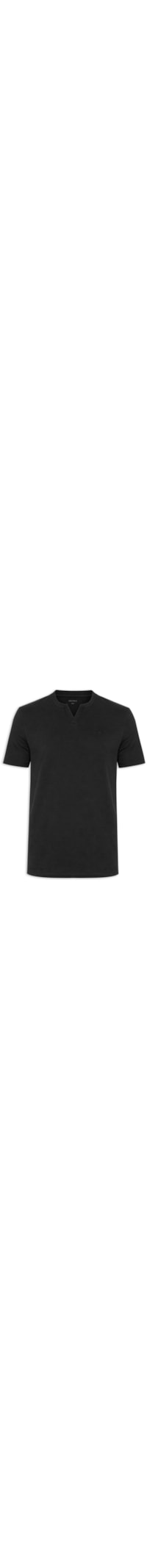 Camiseta Masculina Com Detalhe – Preto
