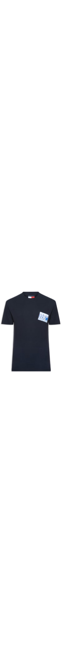 Camiseta Masculina Com Estampa De Logo Flag Dna - Azul