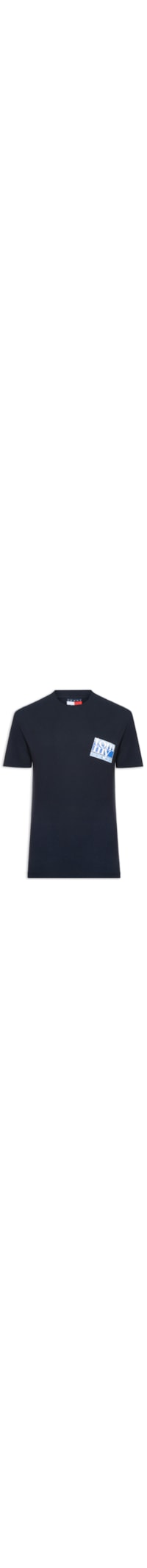 Camiseta Masculina Com Estampa De Logo Flag Dna - Azul