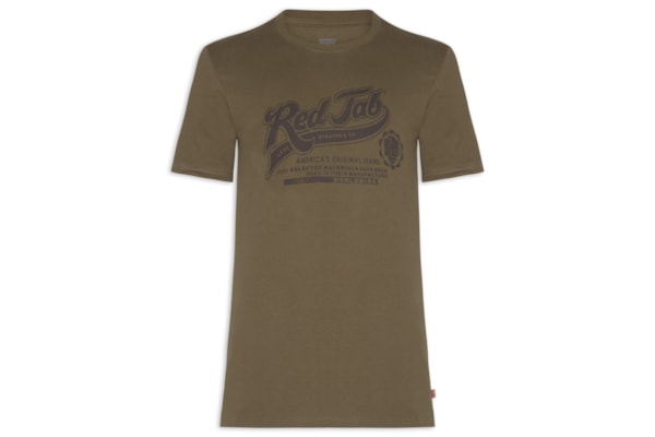 Camiseta Masculina Com Estampa E Gola Tradicional - Marrom