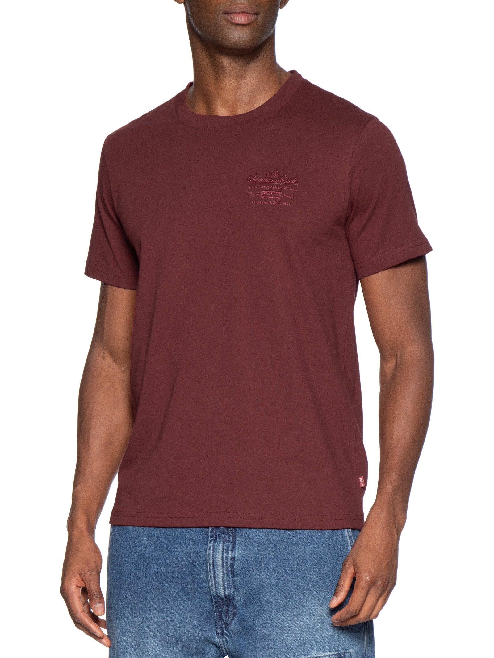 Camiseta Masculina Com Estampa Vermelho Levi's