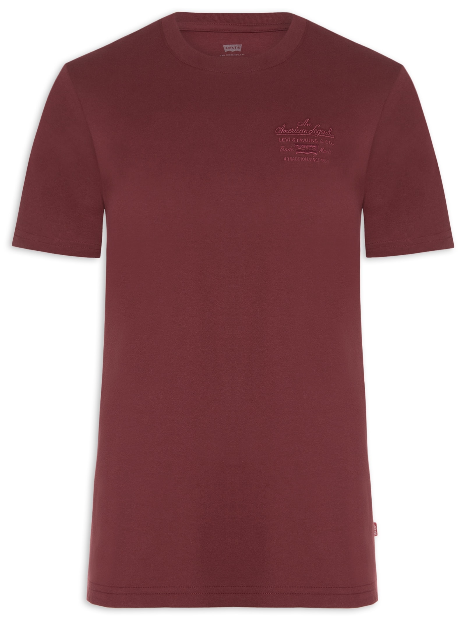 Camiseta Masculina Com Estampa Vermelho Levi's