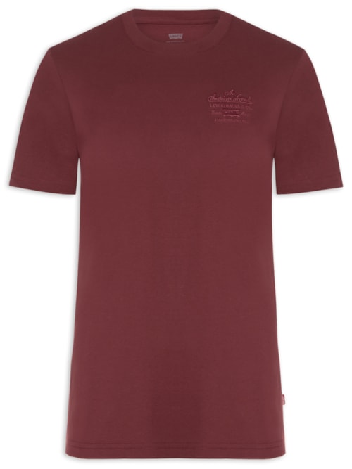 Camiseta Masculina Com Estampa – Vermelho