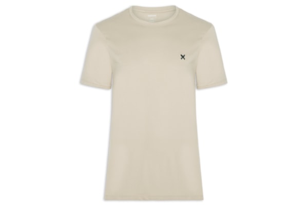 Camiseta Masculina com Peixe Bordado Família - Marrom