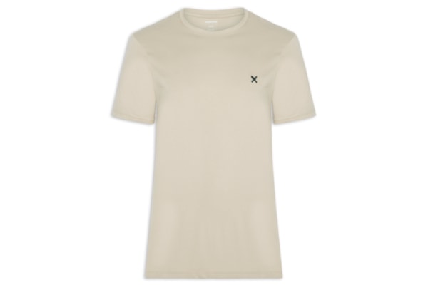 Camiseta Masculina com Peixe Bordado Família - Marrom