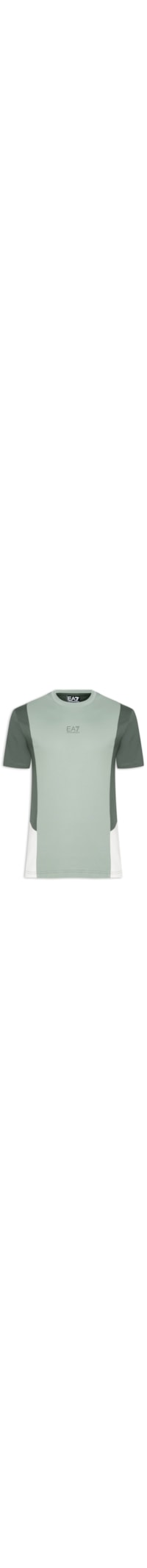Camiseta Masculina com Recortes - Verde