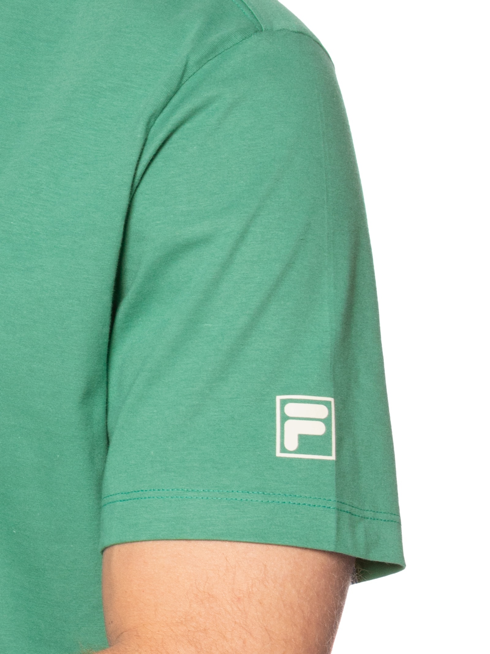 Camiseta Masculina Comfort Born In Biella Letter Verde Fila