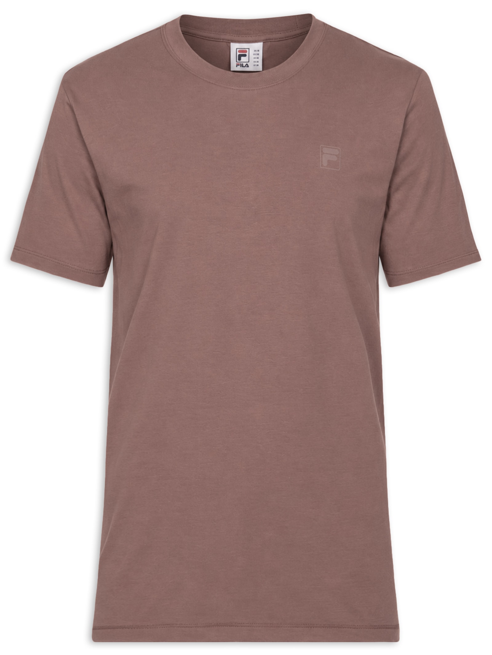 Camiseta Masculina Comfort Classic Marrom Fila