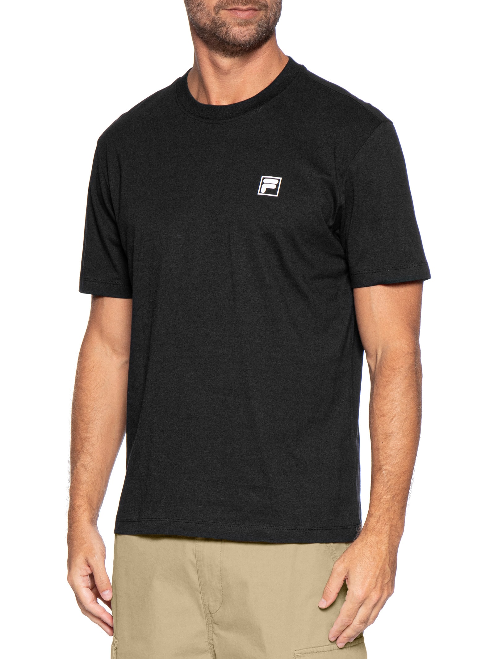 Camiseta Masculina Comfort Classic Preto Fila