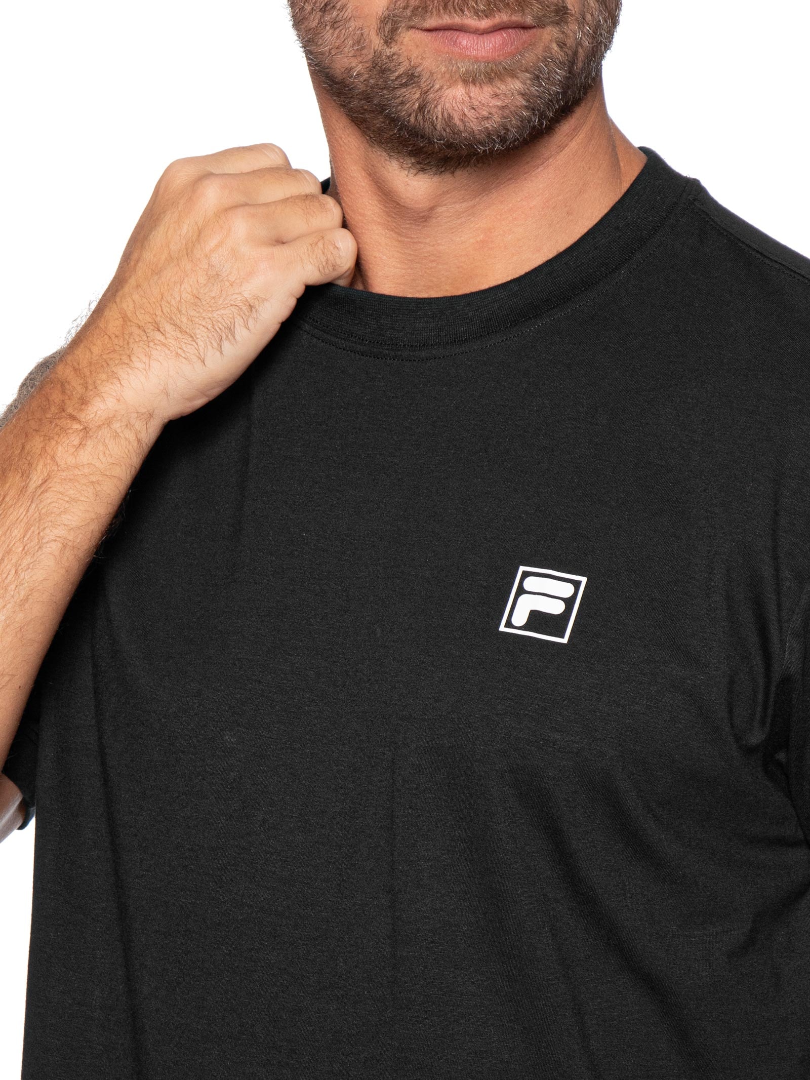 Camiseta Masculina Comfort Classic Preto Fila