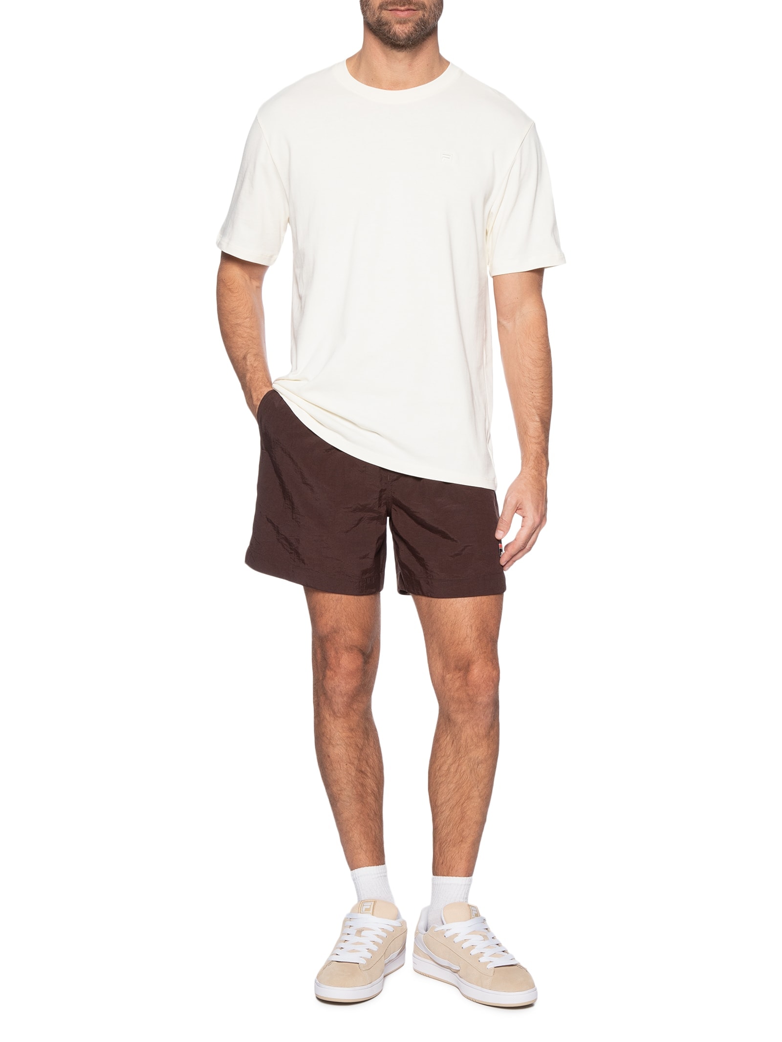 Camiseta Masculina Comfort Graphic Gt Off White Fila