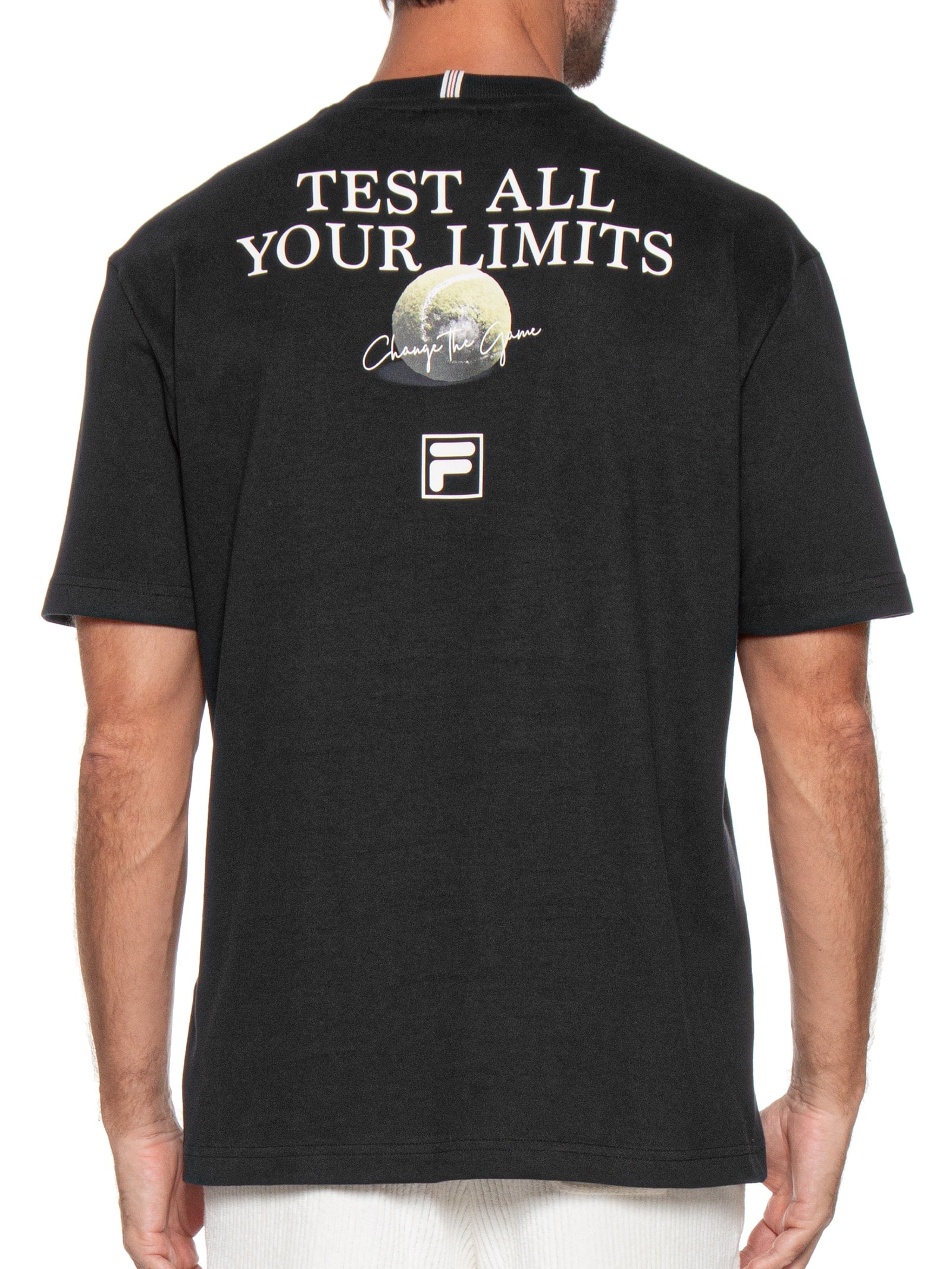 Camiseta Masculina Comfort Graphic Sport Clube Preto Fila