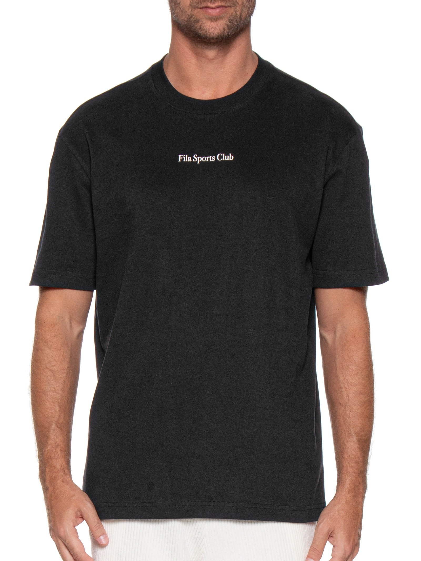 Camiseta Masculina Comfort Graphic Sport Clube Preto Fila