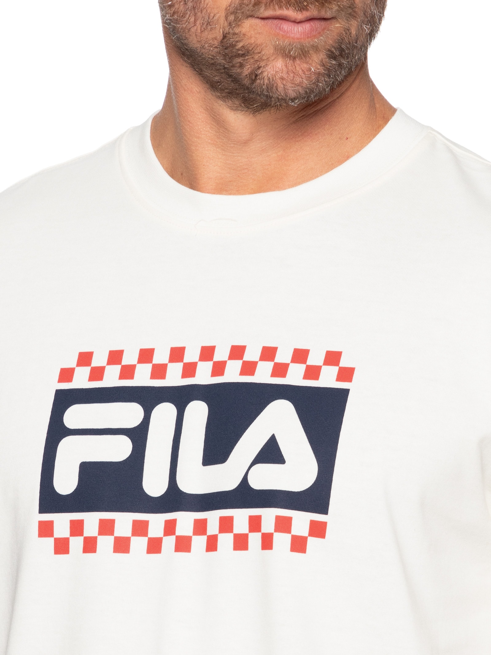 Camiseta Masculina Comfort Gt Off White Fila