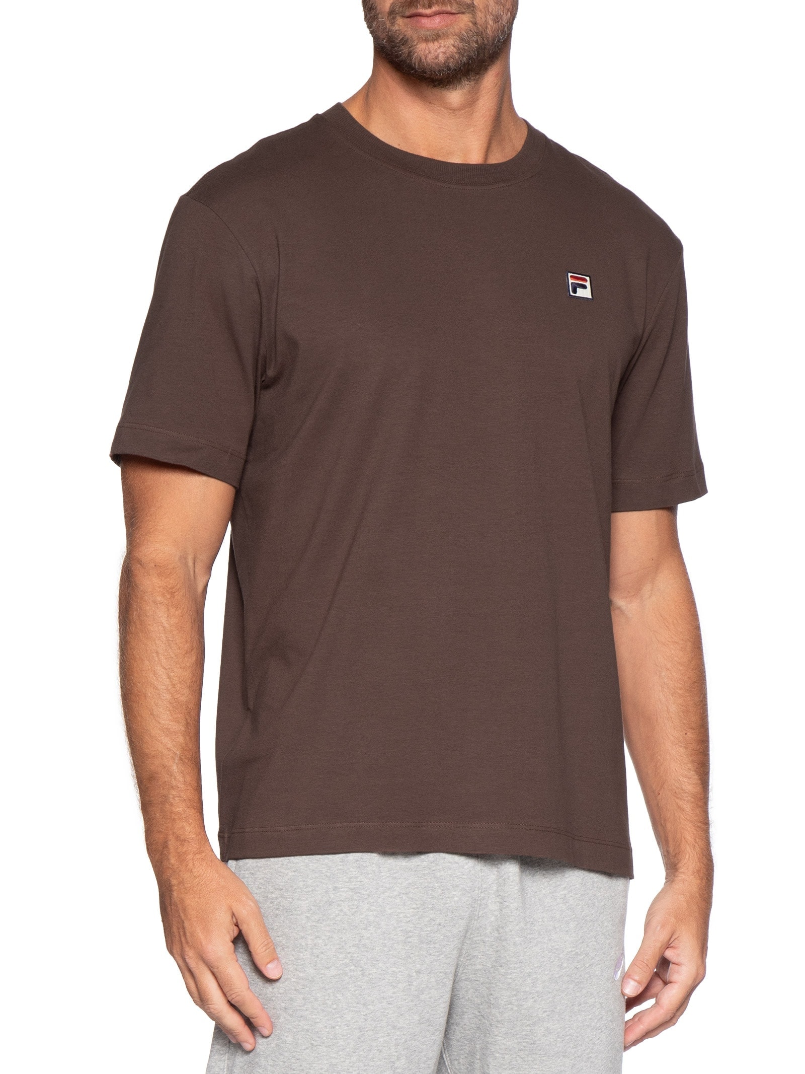Camiseta Masculina Comfort Piemonte Graphic Marrom Fila