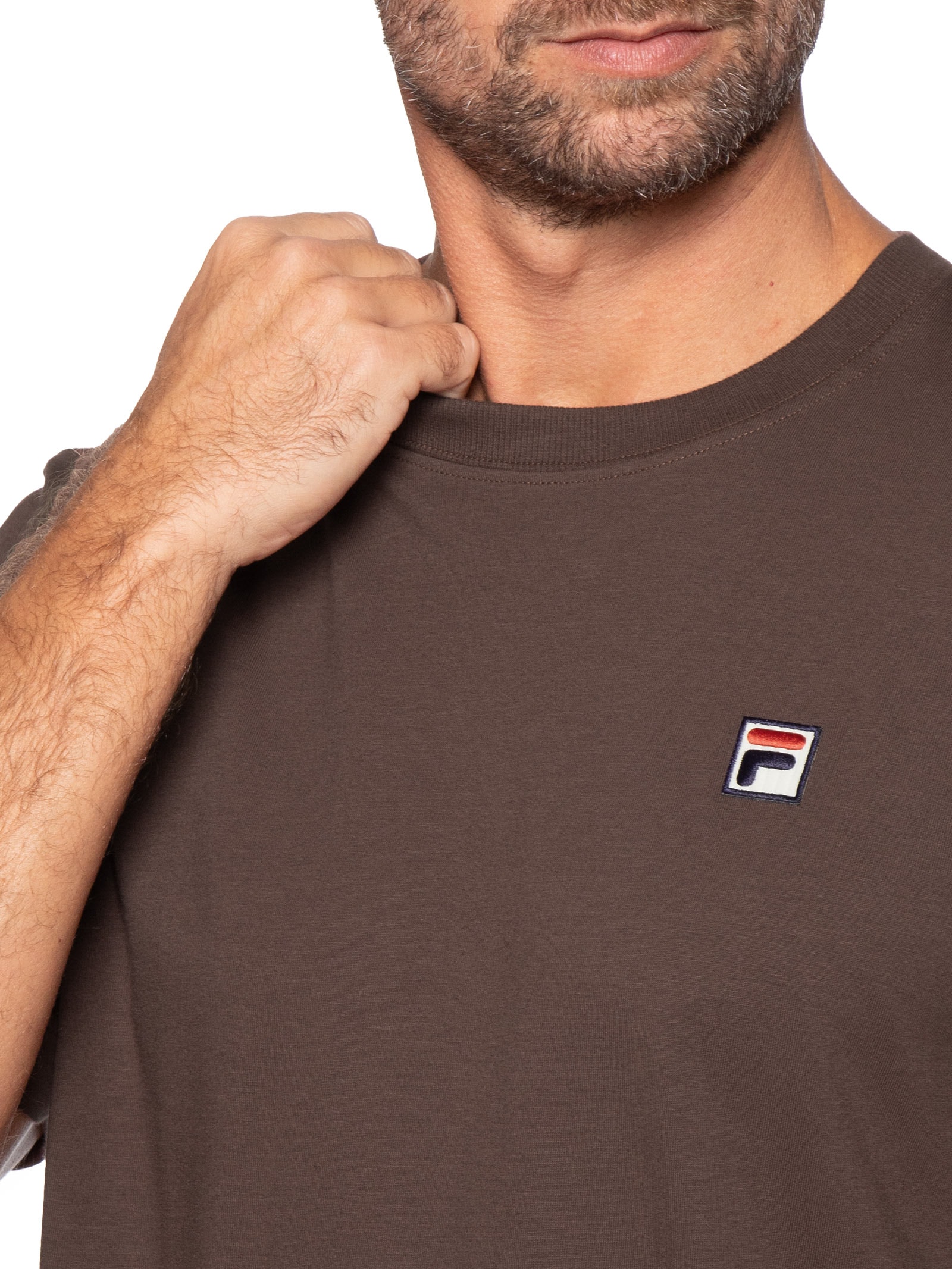 Camiseta Masculina Comfort Piemonte Graphic Marrom Fila