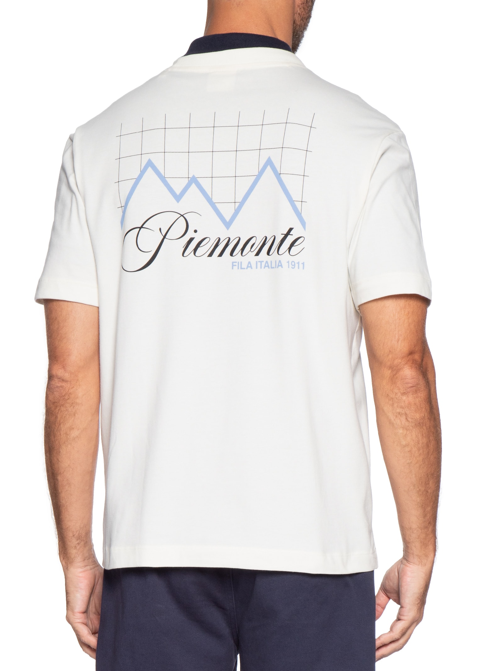 Camiseta Masculina Comfort Piemonte Graphic Off White Fila