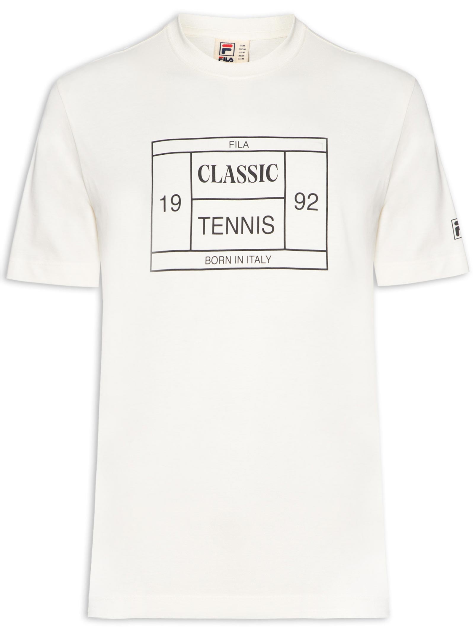 FIla - Camiseta Masculina Comfort Tennis Union Classics - Off White