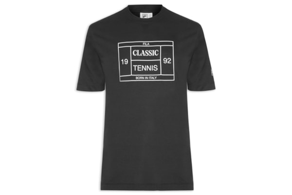 Camiseta Masculina Comfort Tennis Union Classics - Preto