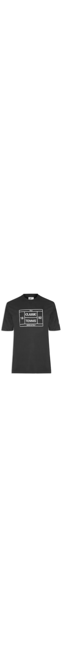 Camiseta Masculina Comfort Tennis Union Classics - Preto