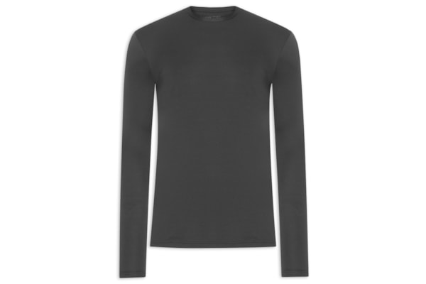 Camiseta Masculina Comfy Manga Longa Bio Men - Preto