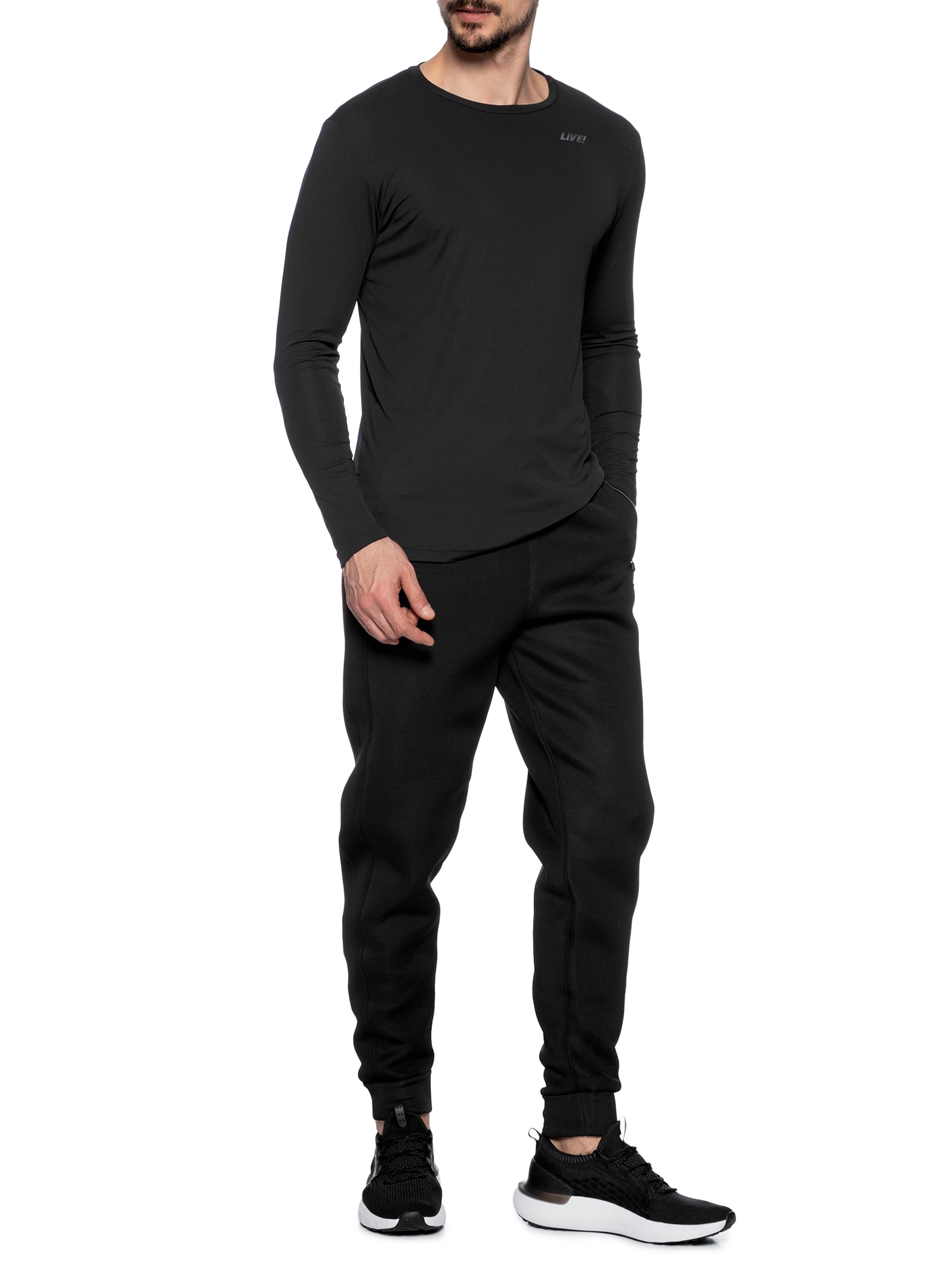 Camiseta Masculina Comfy Manga Longa Co2 Men Preto Live!