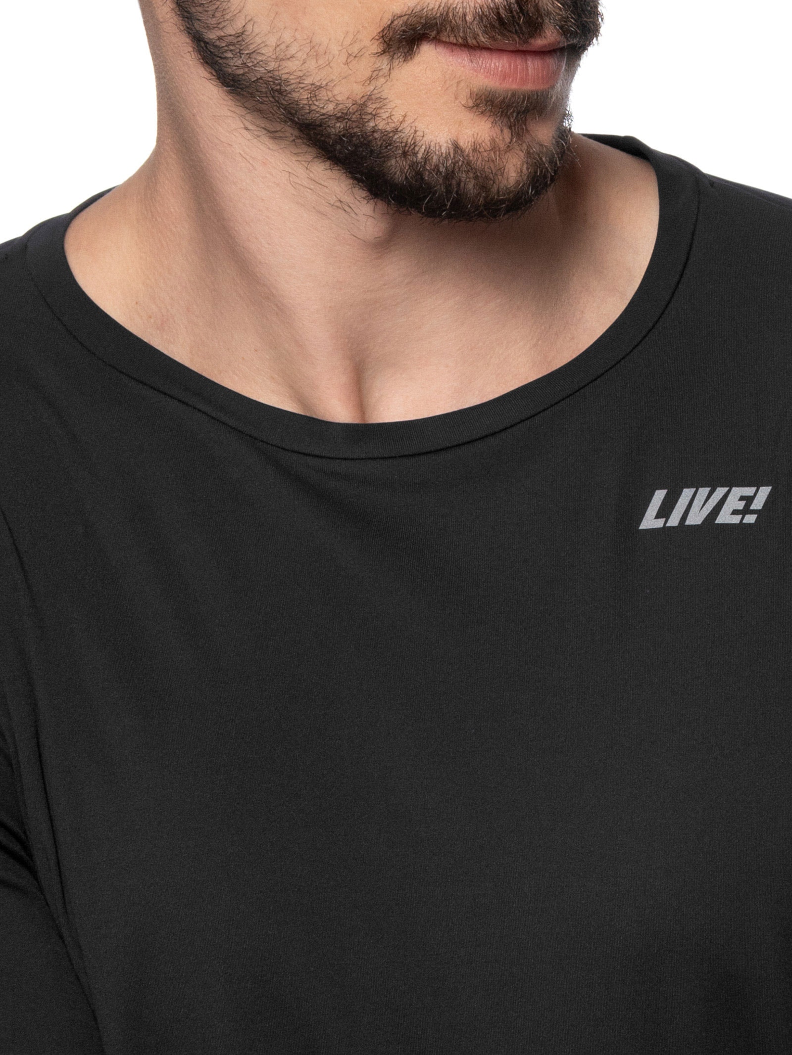 Camiseta Masculina Comfy Manga Longa Co2 Men Preto Live!