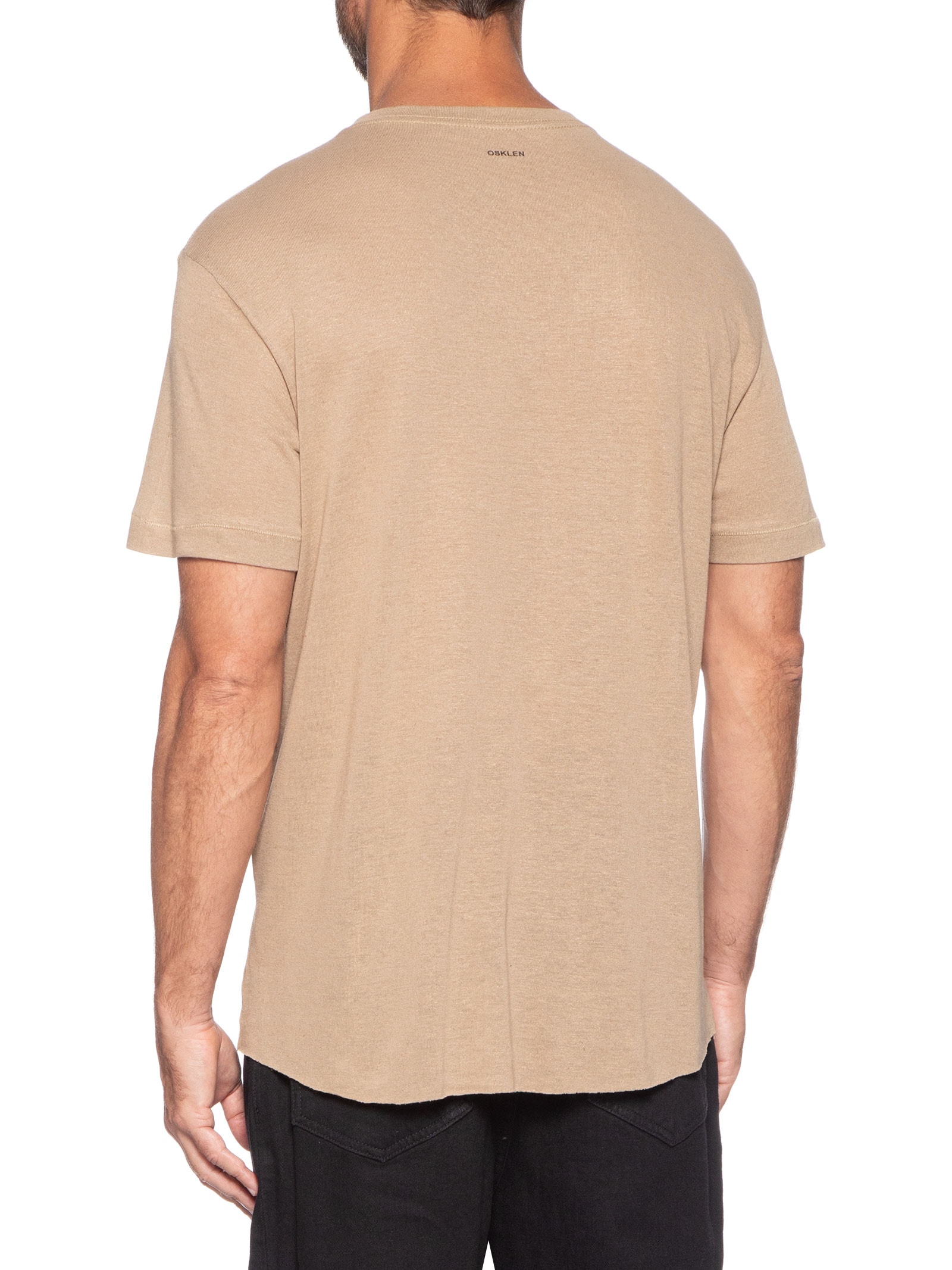 Camiseta Masculina Concha Caiçara Bege Osklen