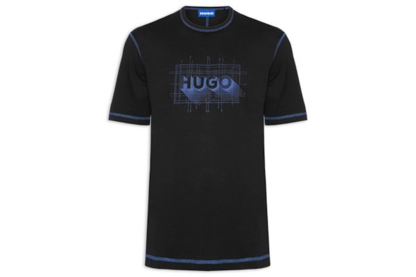 Camiseta Masculina Contrast Crew Neck Nothal - Preto