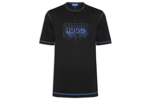 Camiseta Masculina Contrast Crew Neck Nothal - Preto