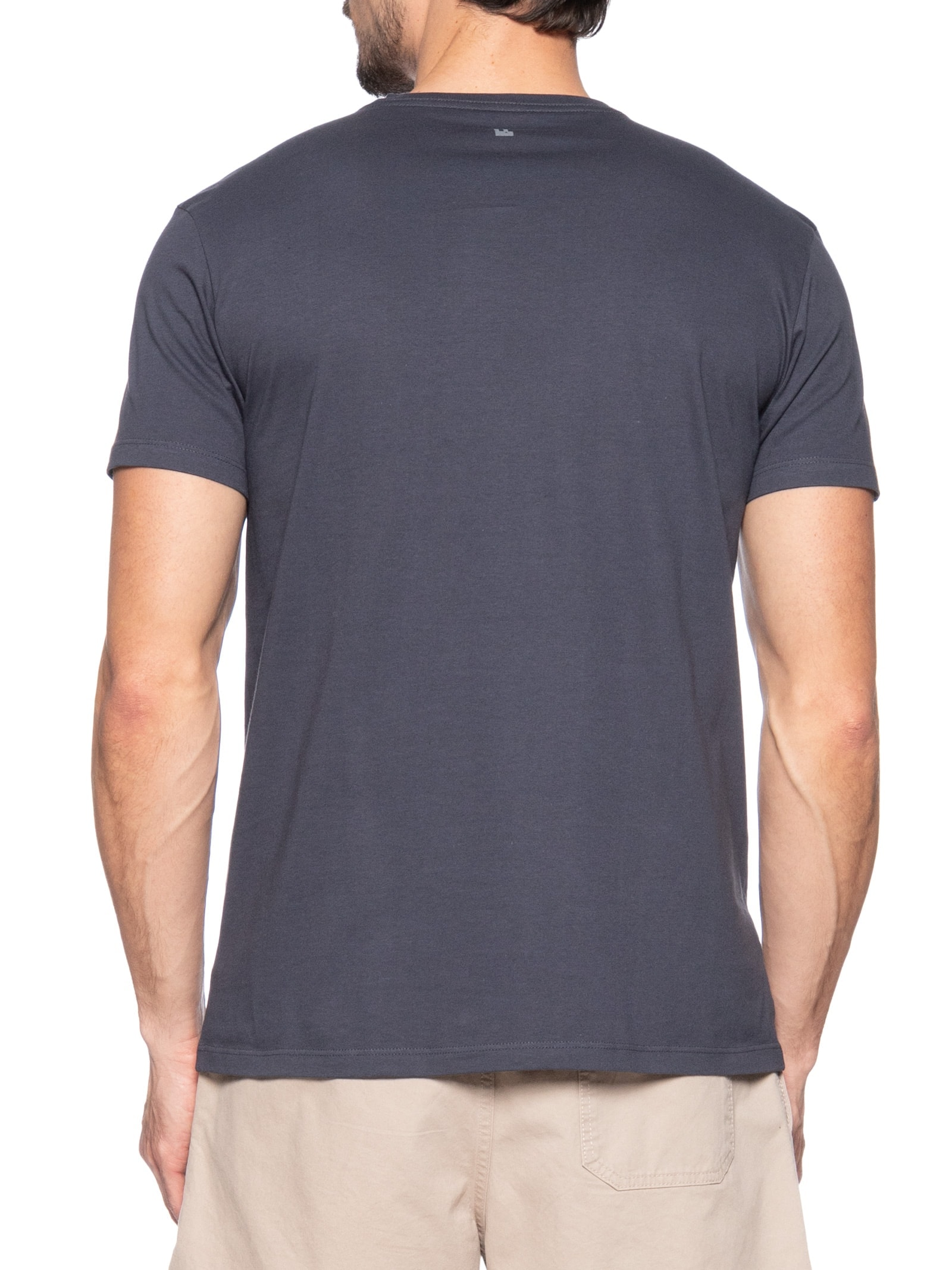  Camiseta Masculina Coordenadas Azul Foxton