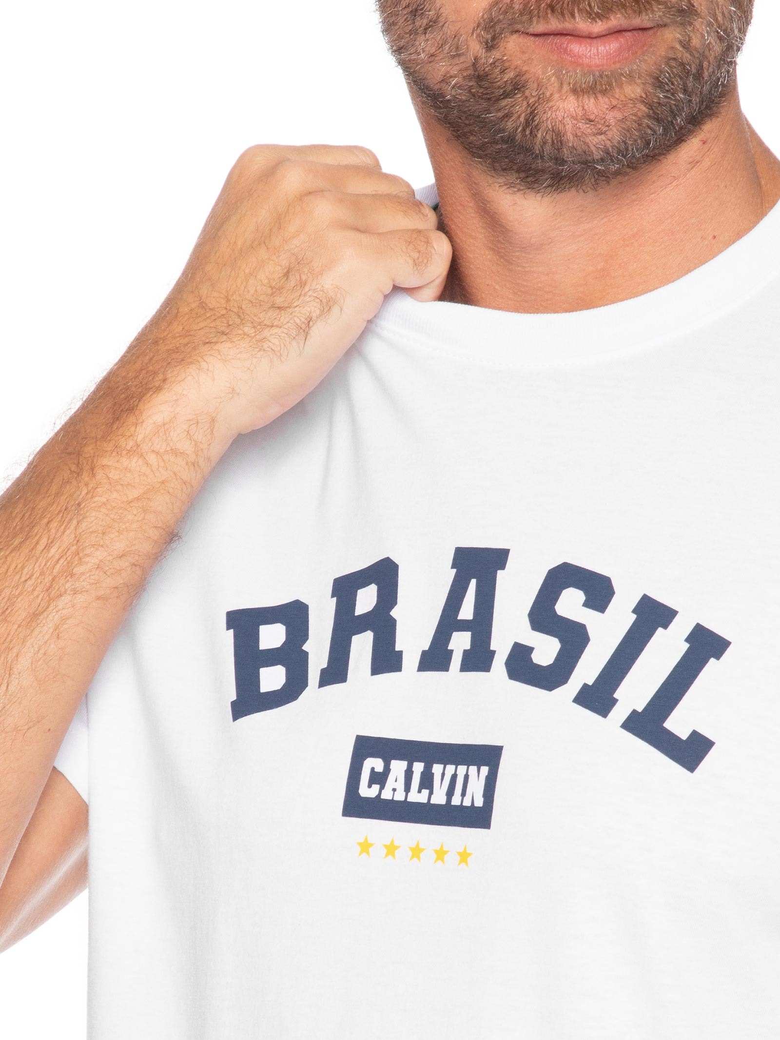 Camiseta Masculina Copa – Branco Calvin Klein Jeans