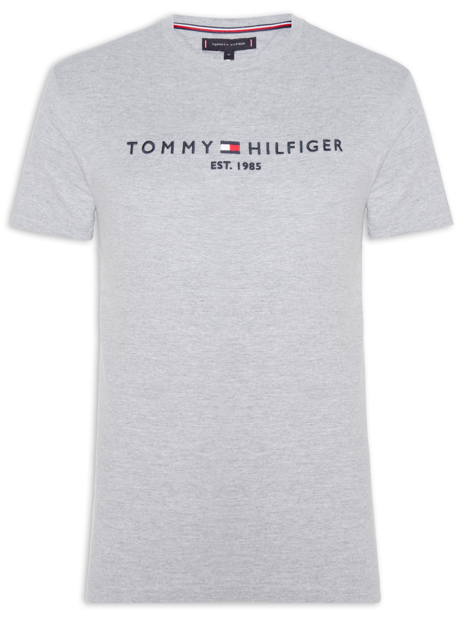 Camiseta Masculina Core Logo Tee Cinza Tommy Hilfiger