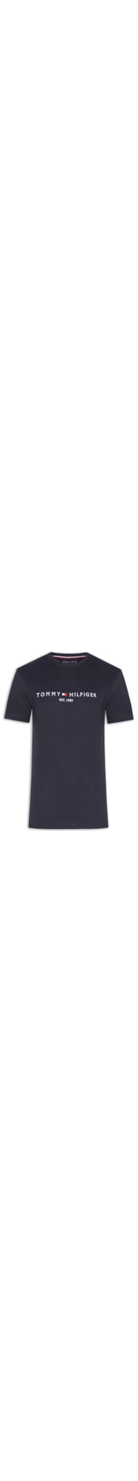 Camiseta Masculina Core TH Logo Bordado Regular Fit Em Algodão - Azul