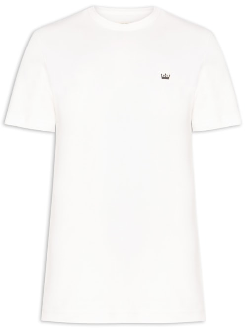 Camiseta Masculina Coroa Ribbed – Branco