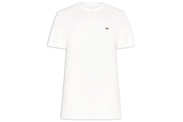 Camiseta Masculina Coroa Ribbed - Branco