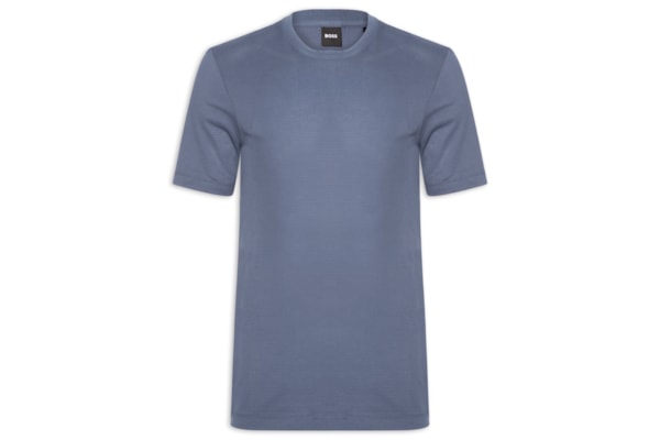 Camiseta Masculina Cotton Blend Bubble-Jacquard Tiburt 240 - Azul
