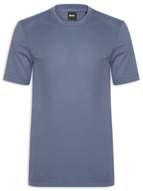 Camiseta Masculina Cotton Blend Bubble-Jacquard Tiburt 240 - Azul