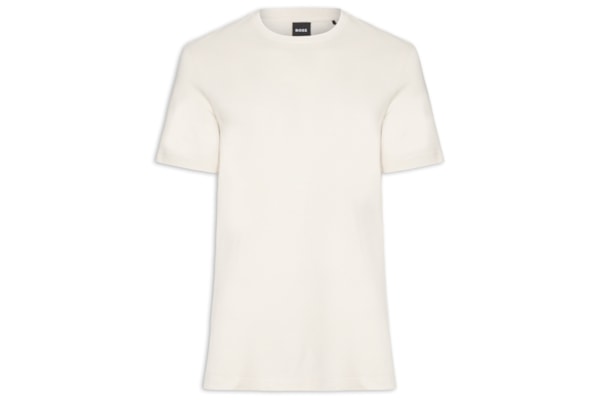 Camiseta Masculina Cotton Blend Bubble-Jacquard Tiburt 240 - Branco